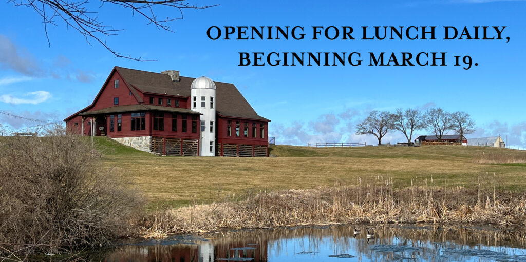 Opening for Lunch Daily, Beginning March 19 Gibbet Hill Grill